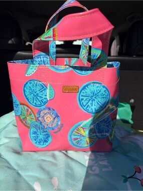 Consuela Pink Blue Citrus Mini Tote
